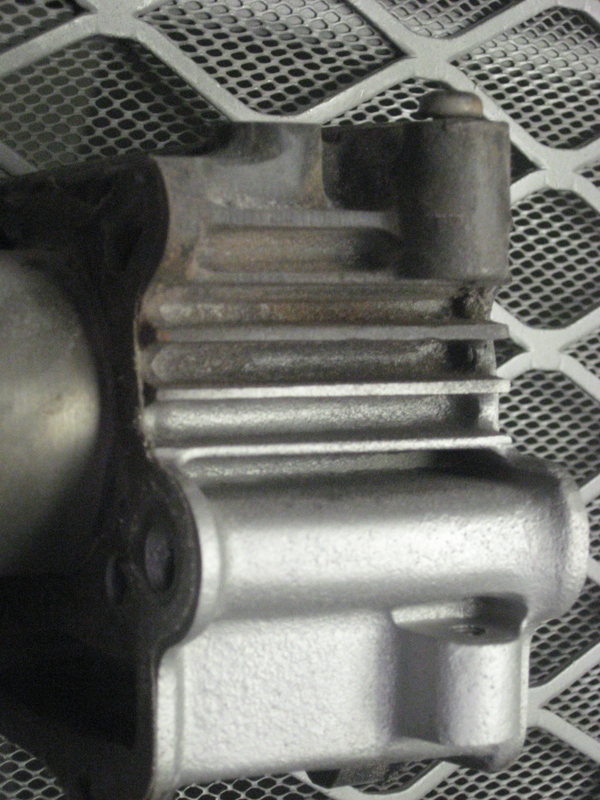 BE Cylinder during media blast process